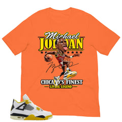 Jordan Living Legend Shirt - Match Air Jordan 4 Vivid Sulfur