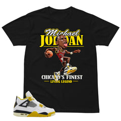 Jordan Living Legend Shirt - Match Air Jordan 4 Vivid Sulfur