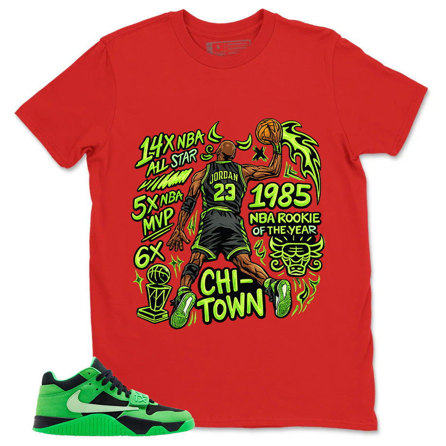 Jordan MVP Shirt - Match Travis Scott x Air Jordan Jumpman Jack Green Spark
