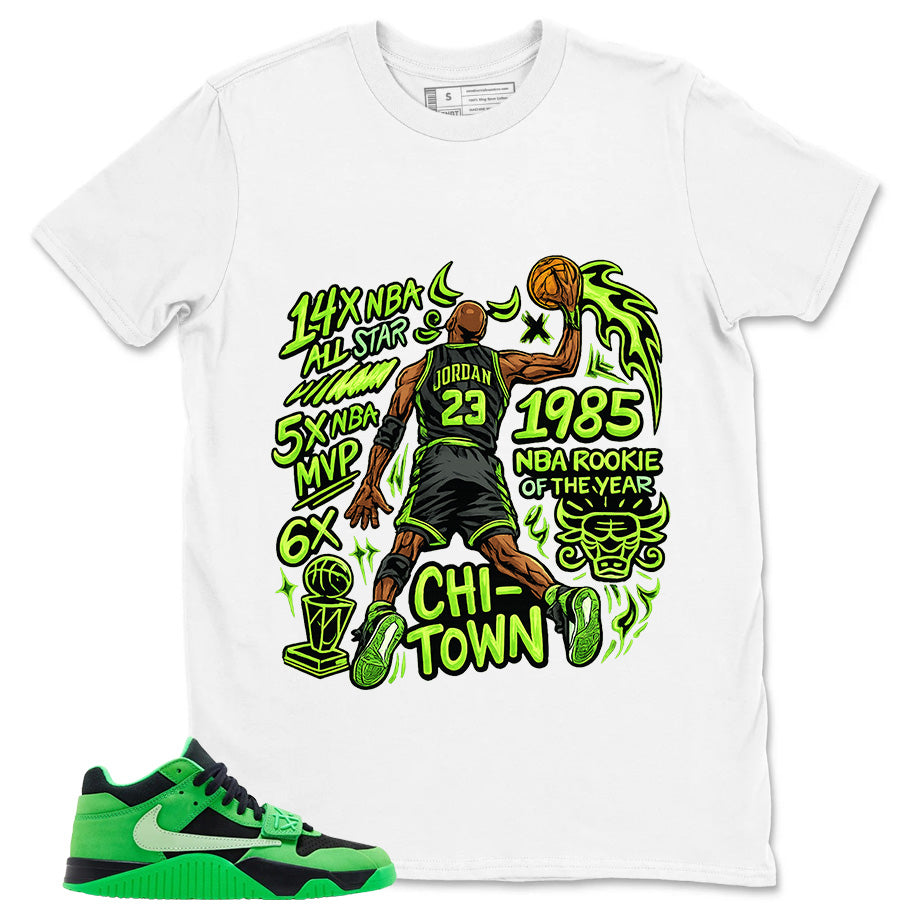 Jordan MVP Shirt - Match Travis Scott x Air Jordan Jumpman Jack Green Spark