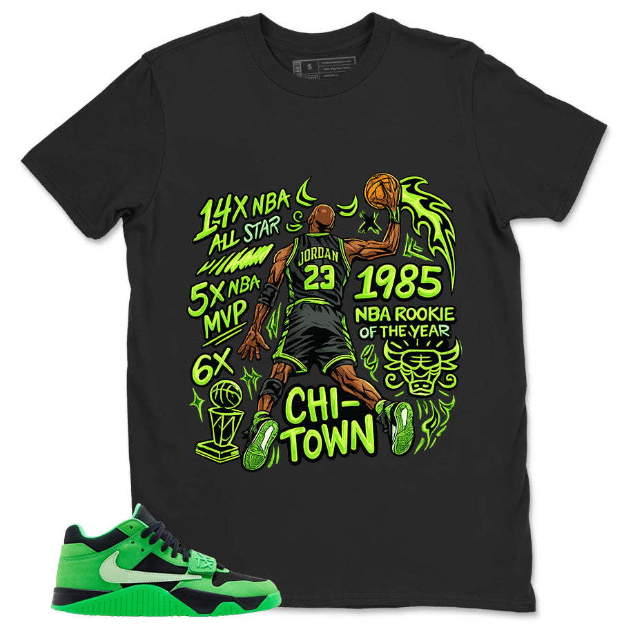Jordan MVP Shirt - Match Travis Scott x Air Jordan Jumpman Jack Green Spark