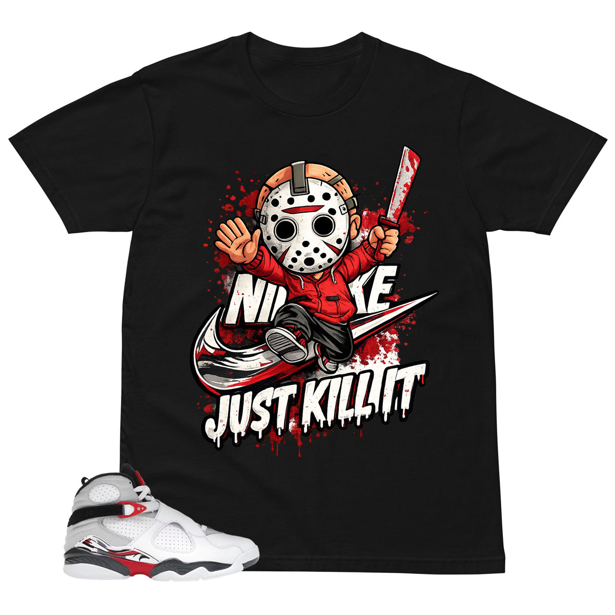 Graphic Tee to Matching Bugs Bunny 8s Just Kill It Shirt