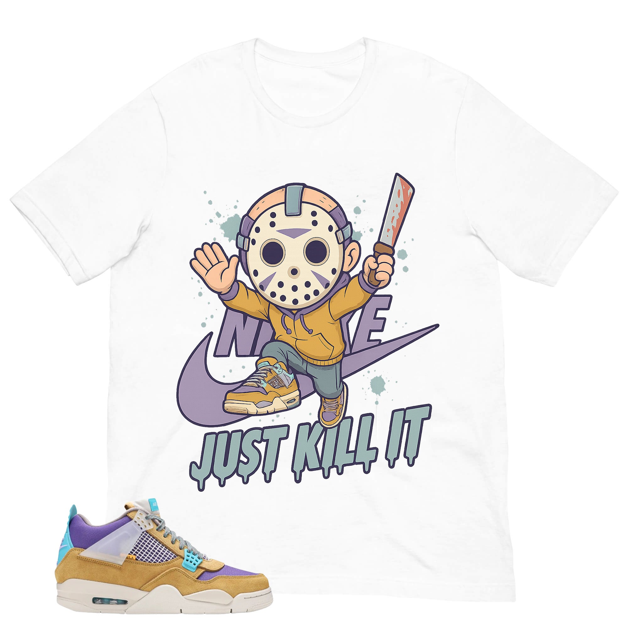 Just Kill It Shirt - Match Union LA x Air Jordan 4 Desert Moss