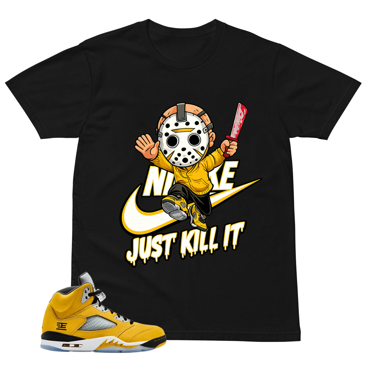 Graphic Tee Just Kill It Shirt - Matching Air Jordan 5 T23 Tokyo | Zadago