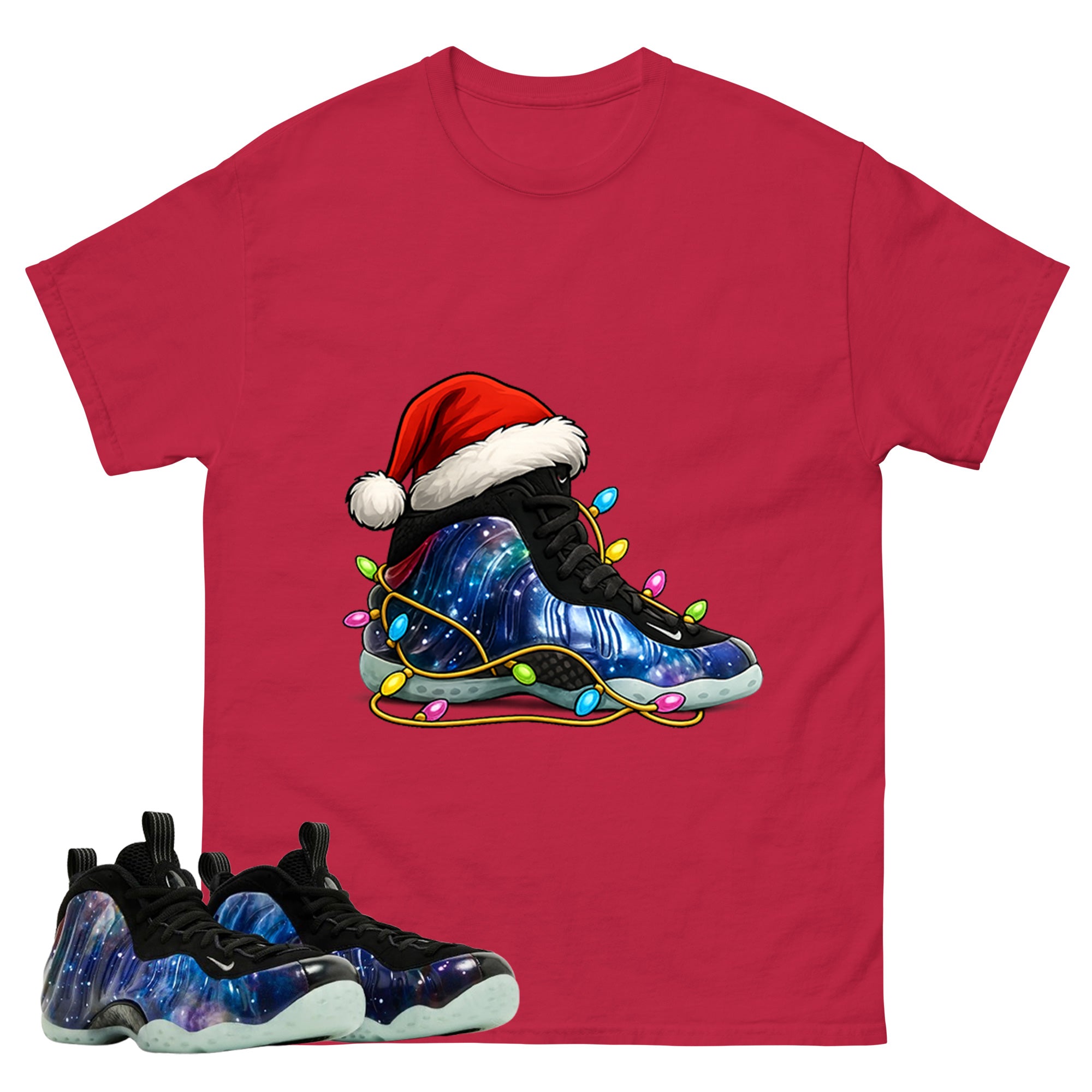 Kickmas Graphic Tee, Shirt to Match Air Foamposite One Galaxy, Air Foamposite Unisex Black Shirt