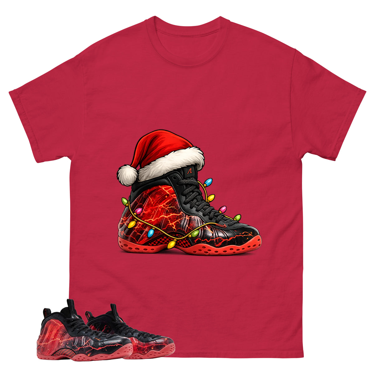 Kickmas Graphic Tee, Shirt to Match Air Foamposite Stranger Things, Air Foamposite Unisex Blue Shirt