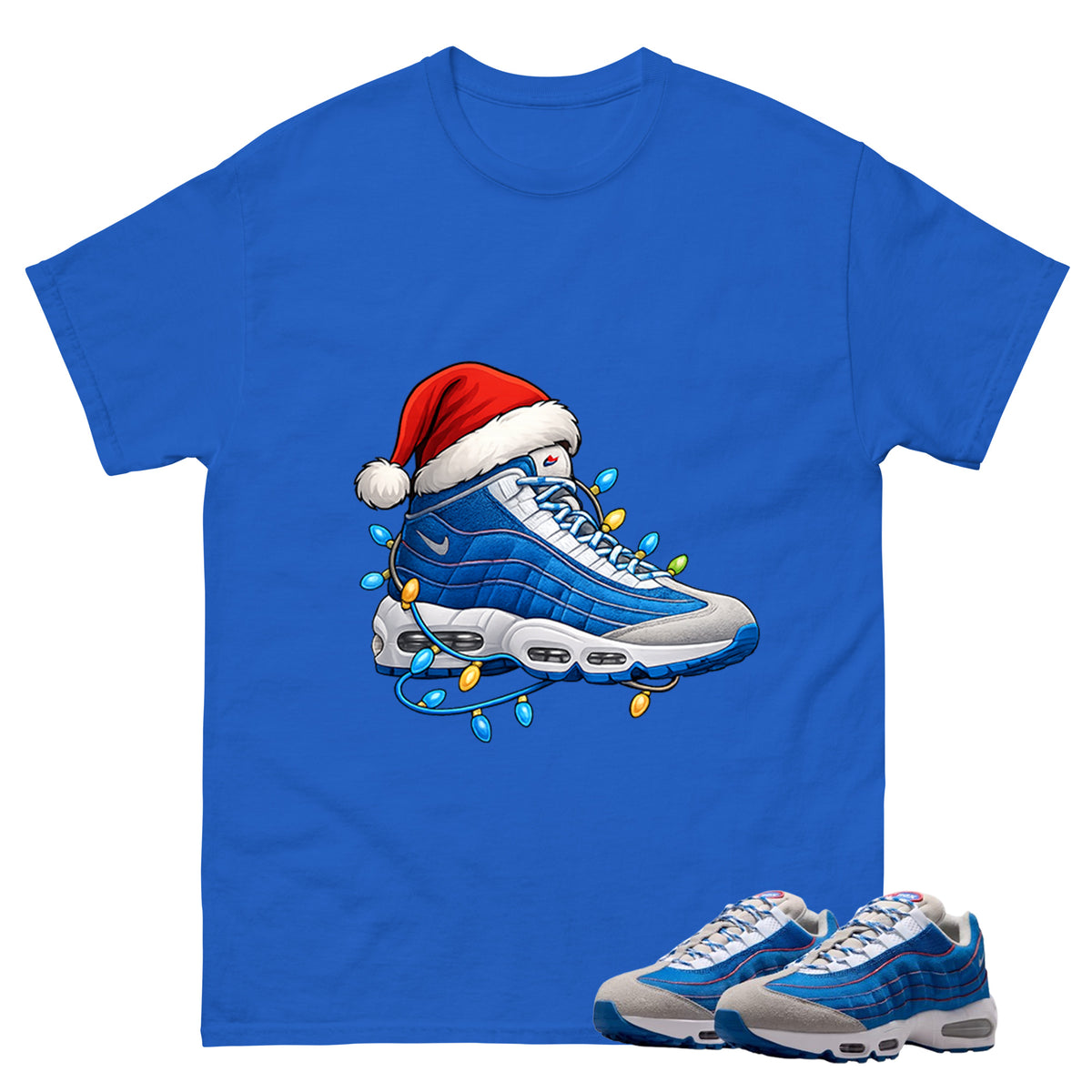 Kickmas Graphic Tee, Shirt to Match Air Max 95 Big Bubble Blue, Air Max 95 Big Bubble Blue Lawson Unisex Shirt