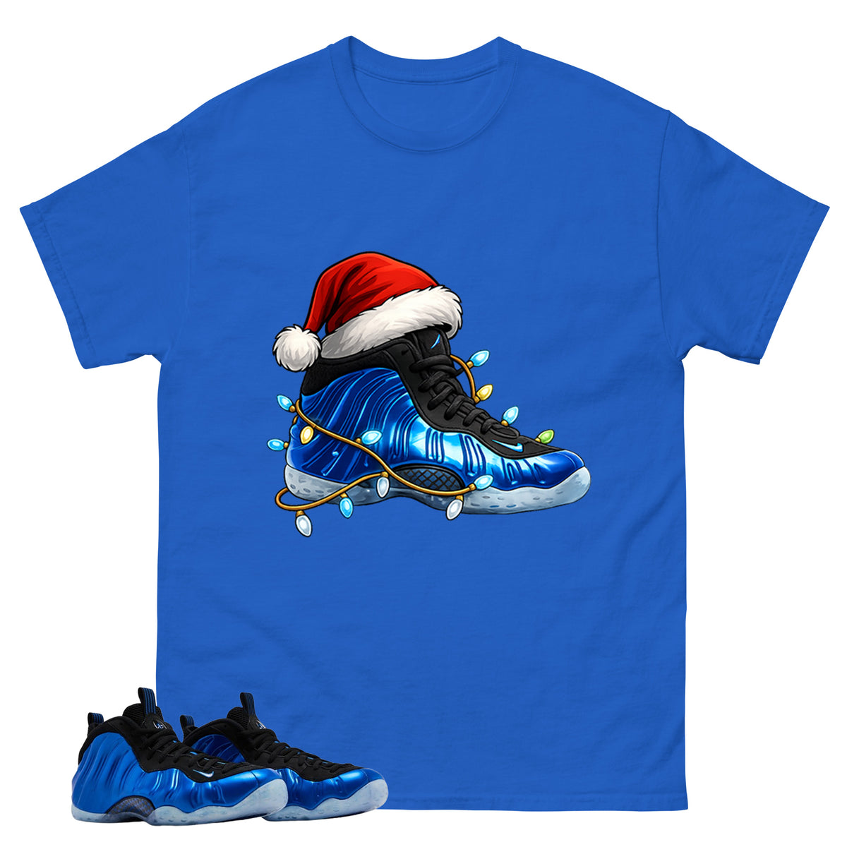 Kickmas Shirt - Match Air Foamposite One Royal