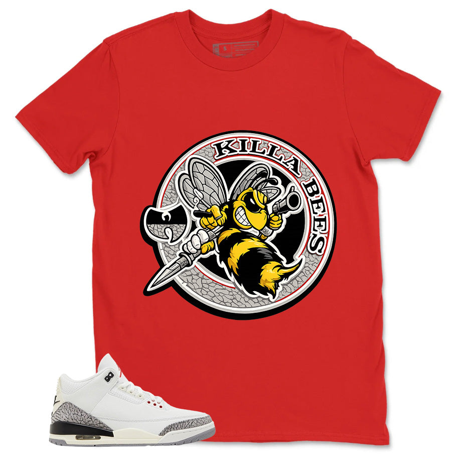 Killa Bees Shirt - Match Jordan 3 White Cement Reimagined