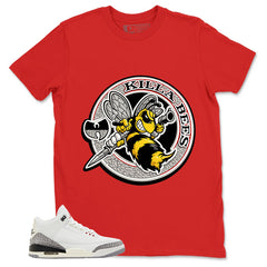 Killa Bees Shirt - Match Jordan 3 White Cement Reimagined