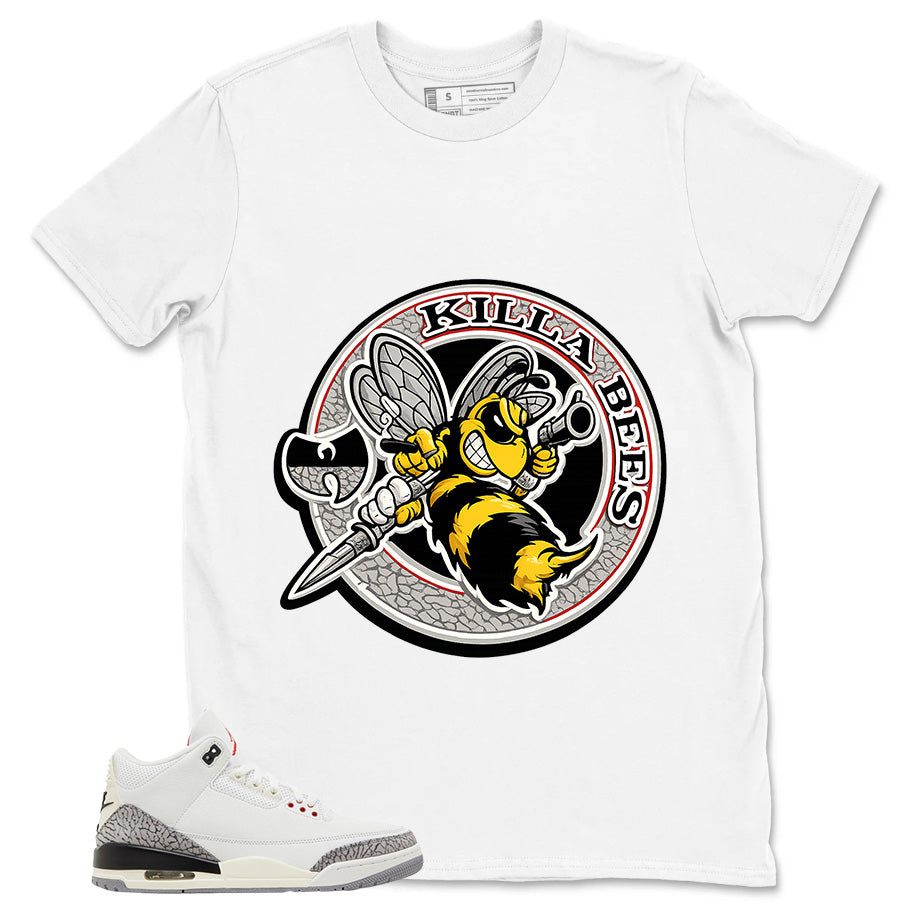 Killa Bees Shirt - Match Jordan 3 White Cement Reimagined