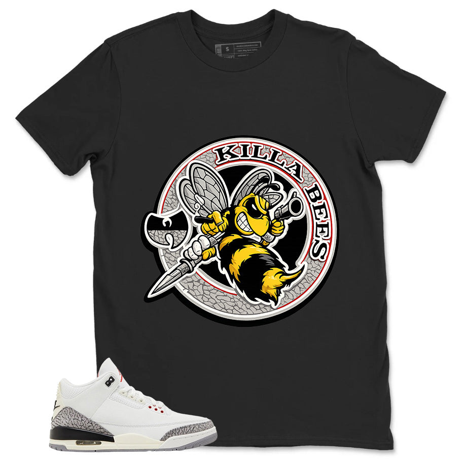 Killa Bees Shirt - Match Jordan 3 White Cement Reimagined