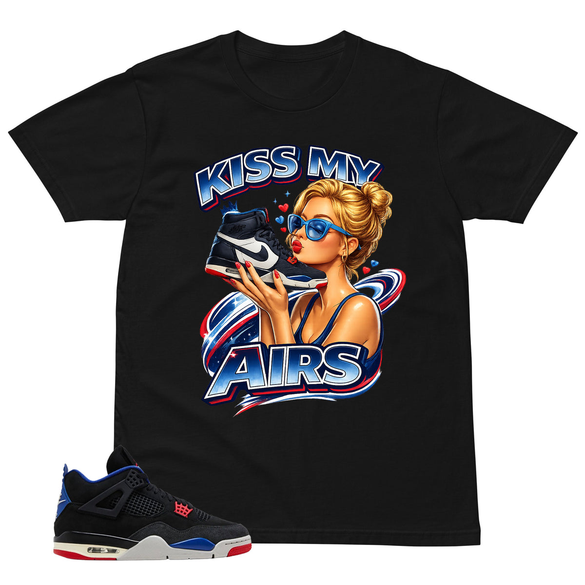 Kiss My Airs Shirt - Matching Air Jordan 4 Retro Rare Air
