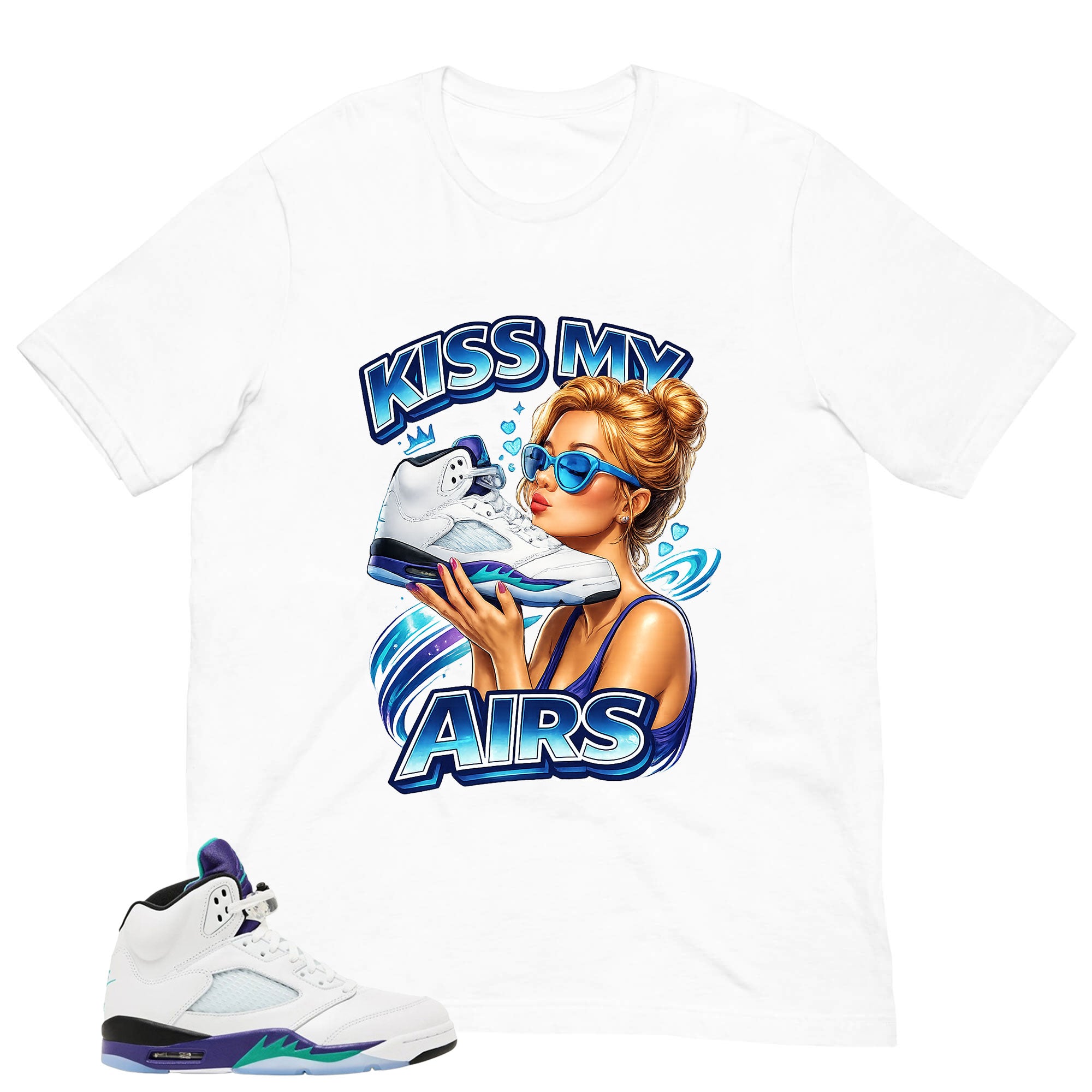 Kiss My Airs Shirt - Matching Air Jordan 5 Retro 'Grape' 2025