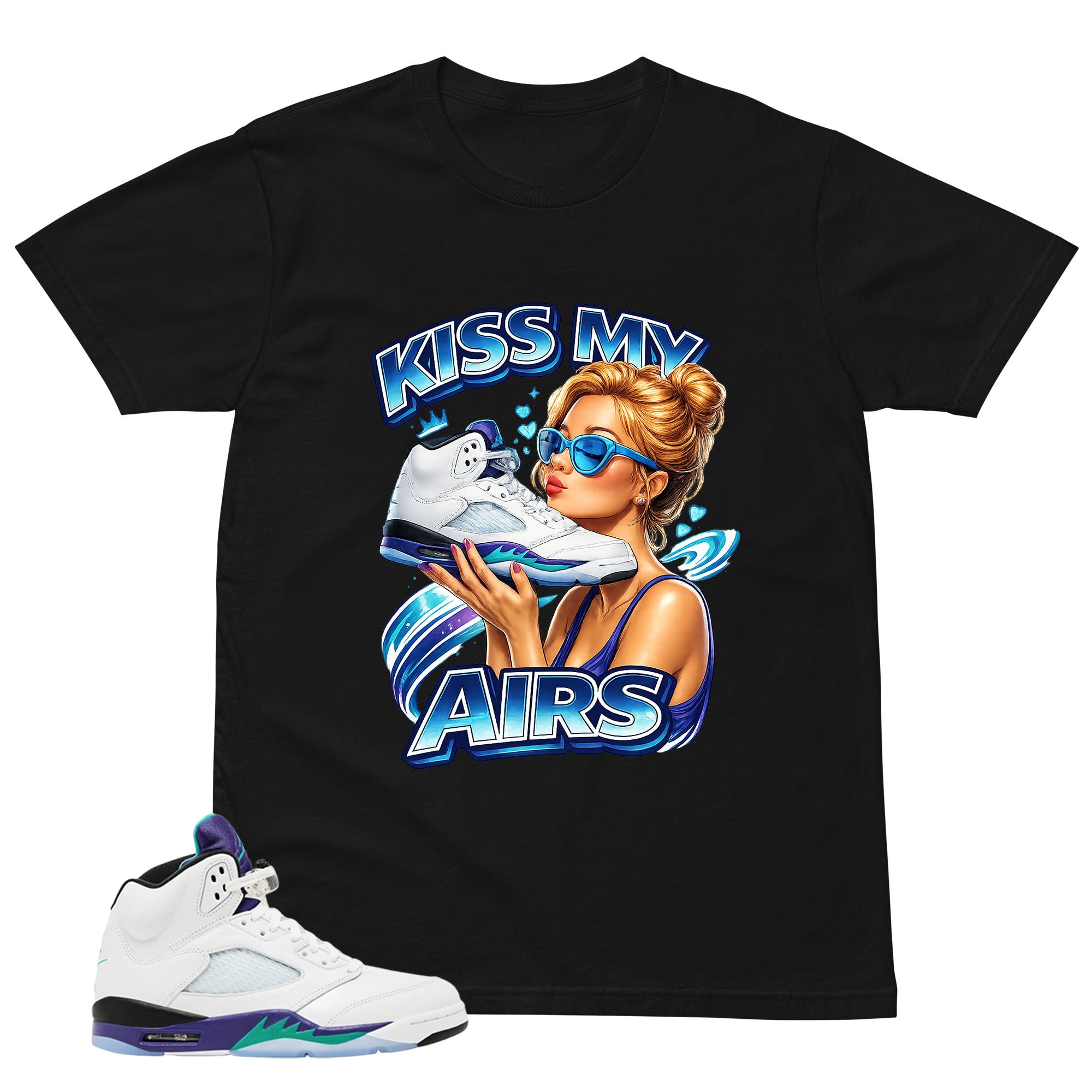 Kiss My Airs Shirt - Matching Air Jordan 5 Retro 'Grape' 2025