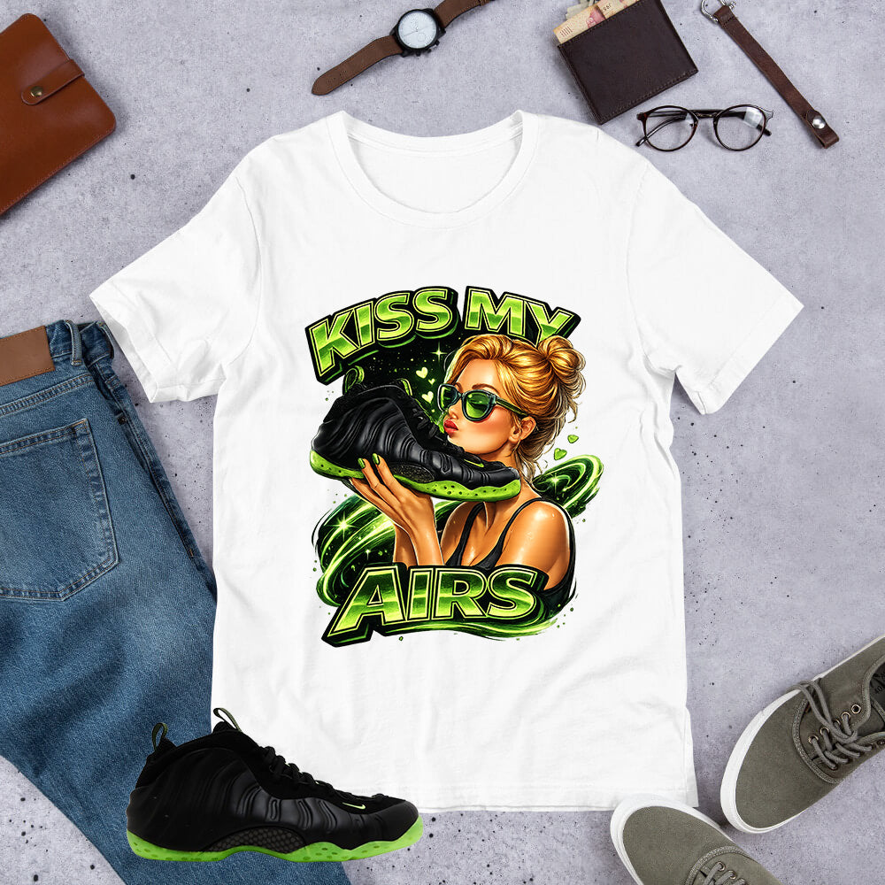 Kiss My Airs Shirt - Match Air Foamposite One Black Volt