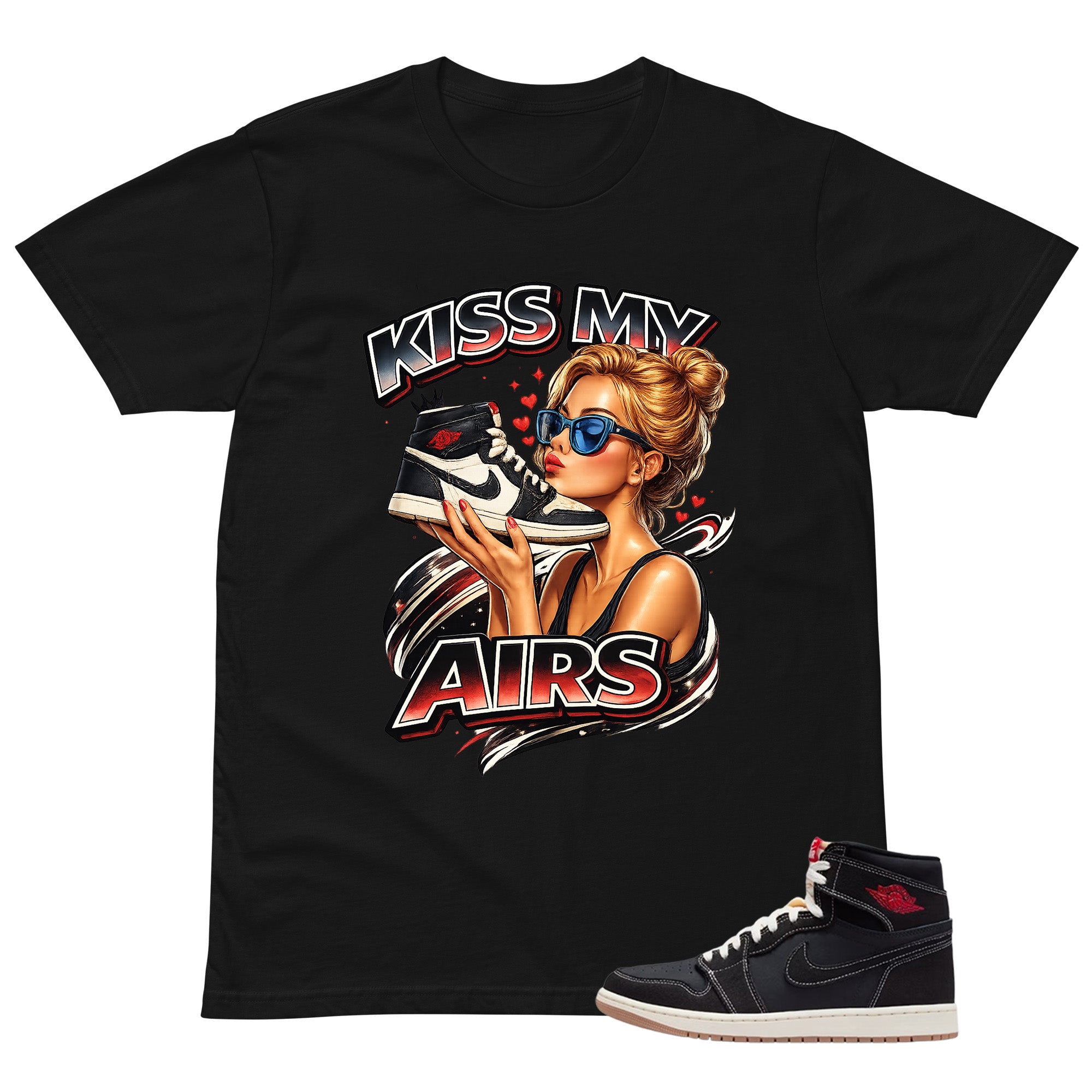 Kiss My Airs Shirt - Match Air Jordan 1 Flight Club