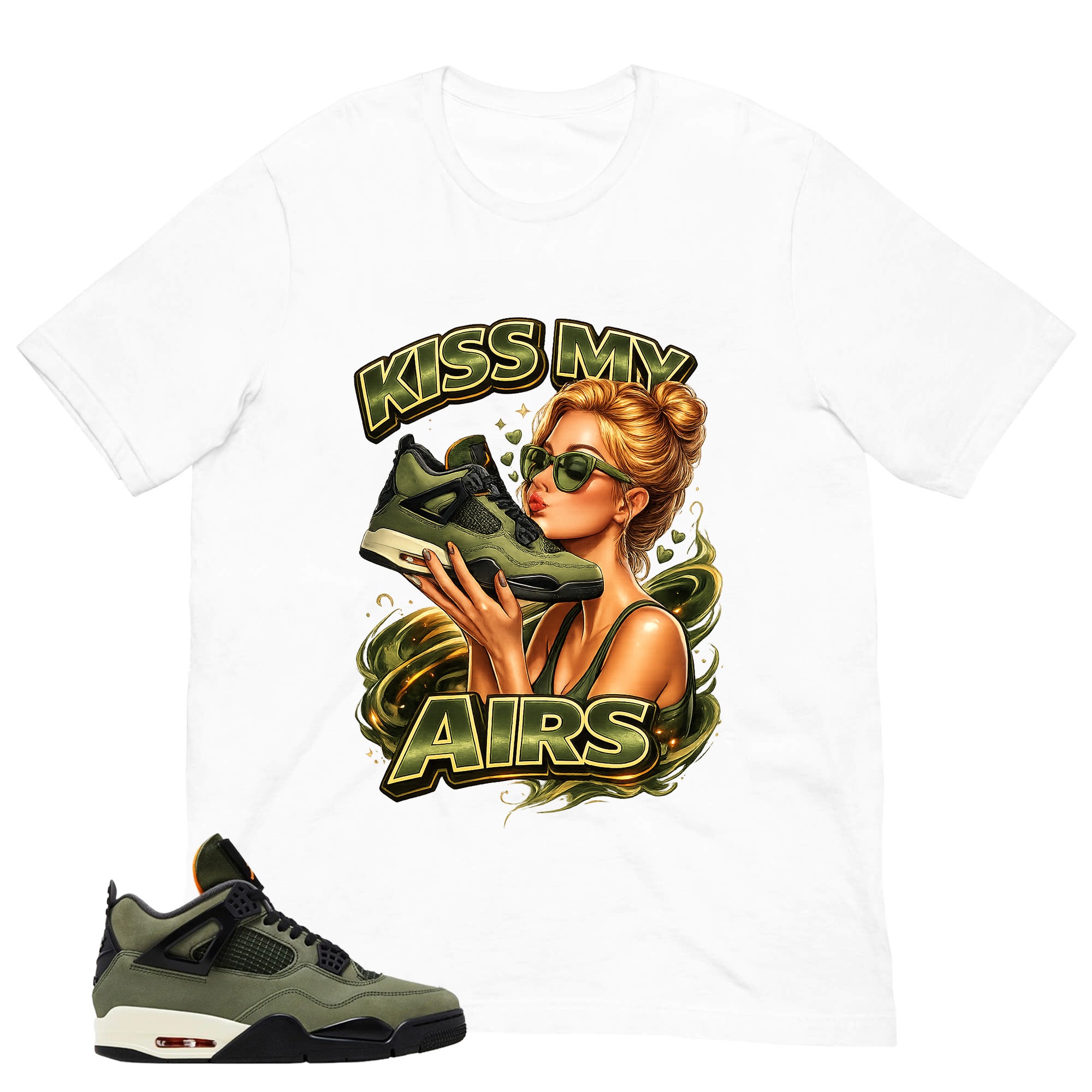 Kiss My Airs Shirt - Match  Air Jordan 4 Undefeated