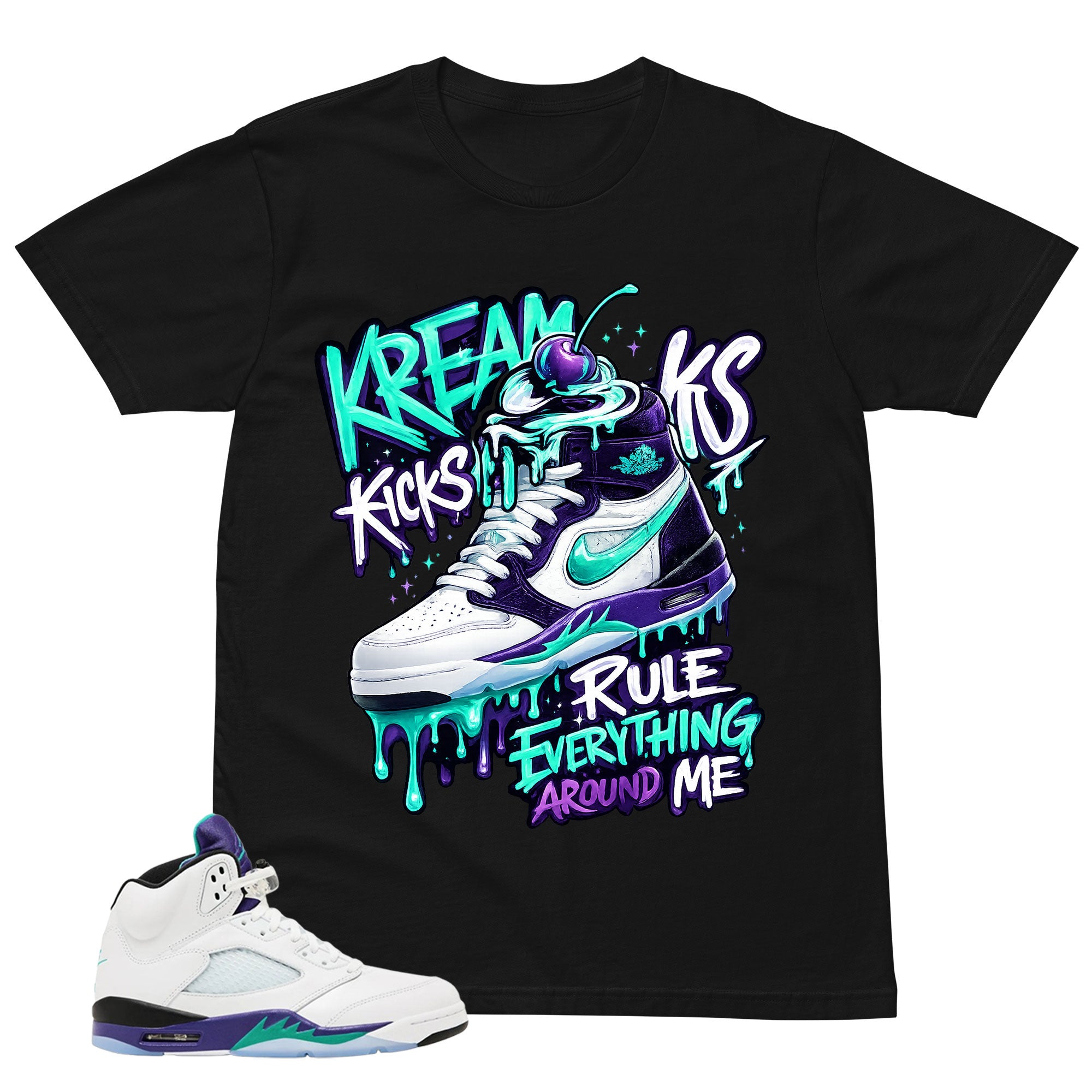 Kream Kicks Shirt - Matching Air Jordan 5 Retro 'Grape' 2025