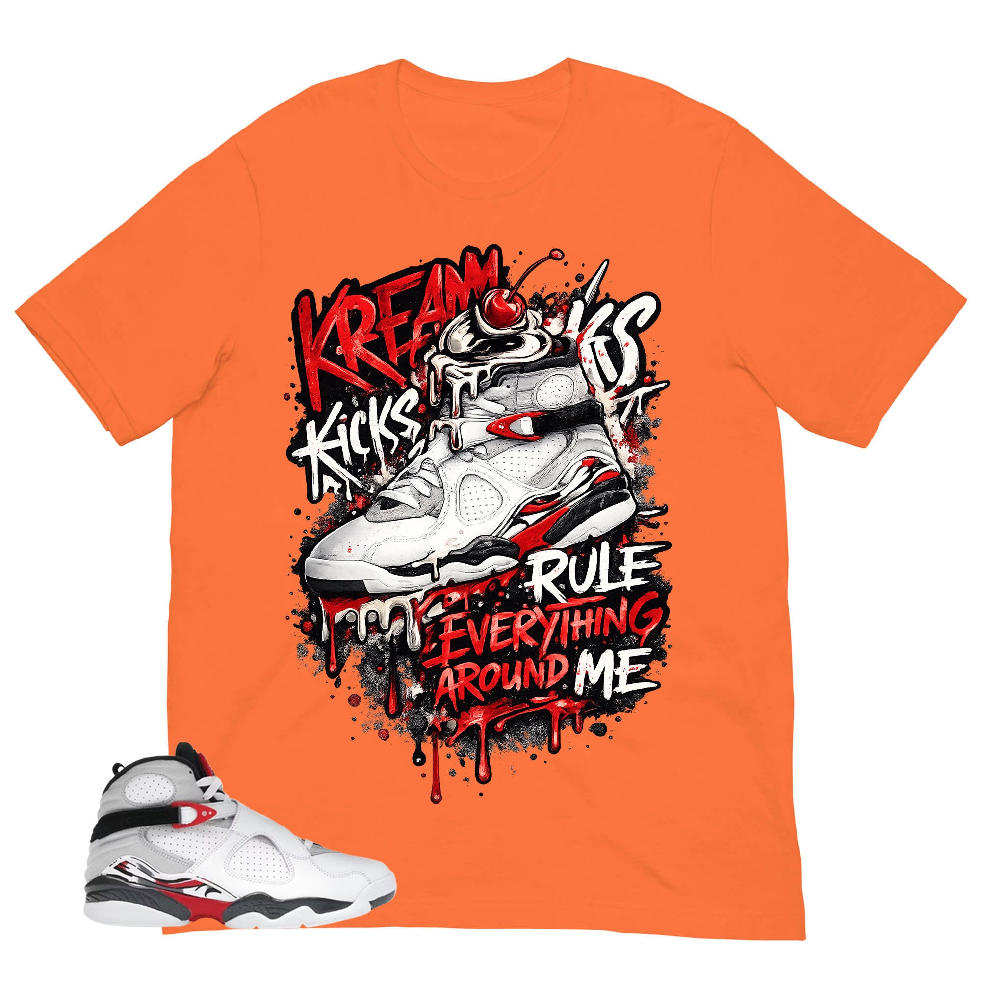 Graphic Tee to Matching Bugs Bunny 8s Kream Kicks Shirt