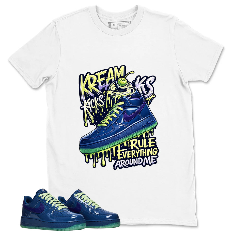 Kream Kicks Graphic Tee, Shirt to Match Air Force 1 Mystic Navy, Air Force 1 Unisex Shirt