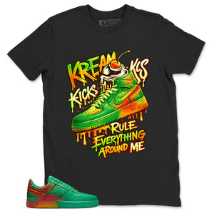 Kream Kicks Shirt - Match Air Force 1 Stadium Green Crimson