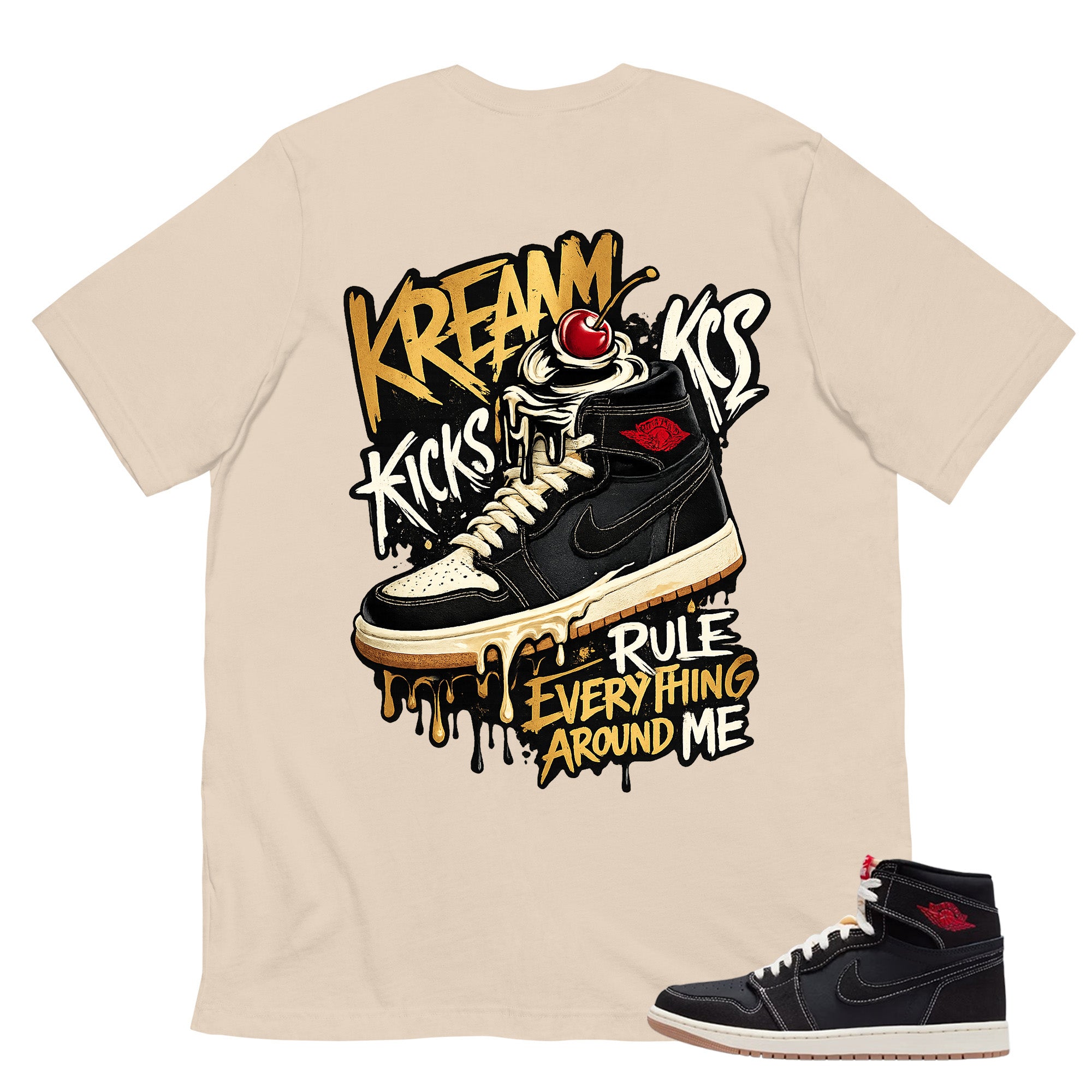 Kream Kicks Shirt - Match Air Jordan 1 Flight Club