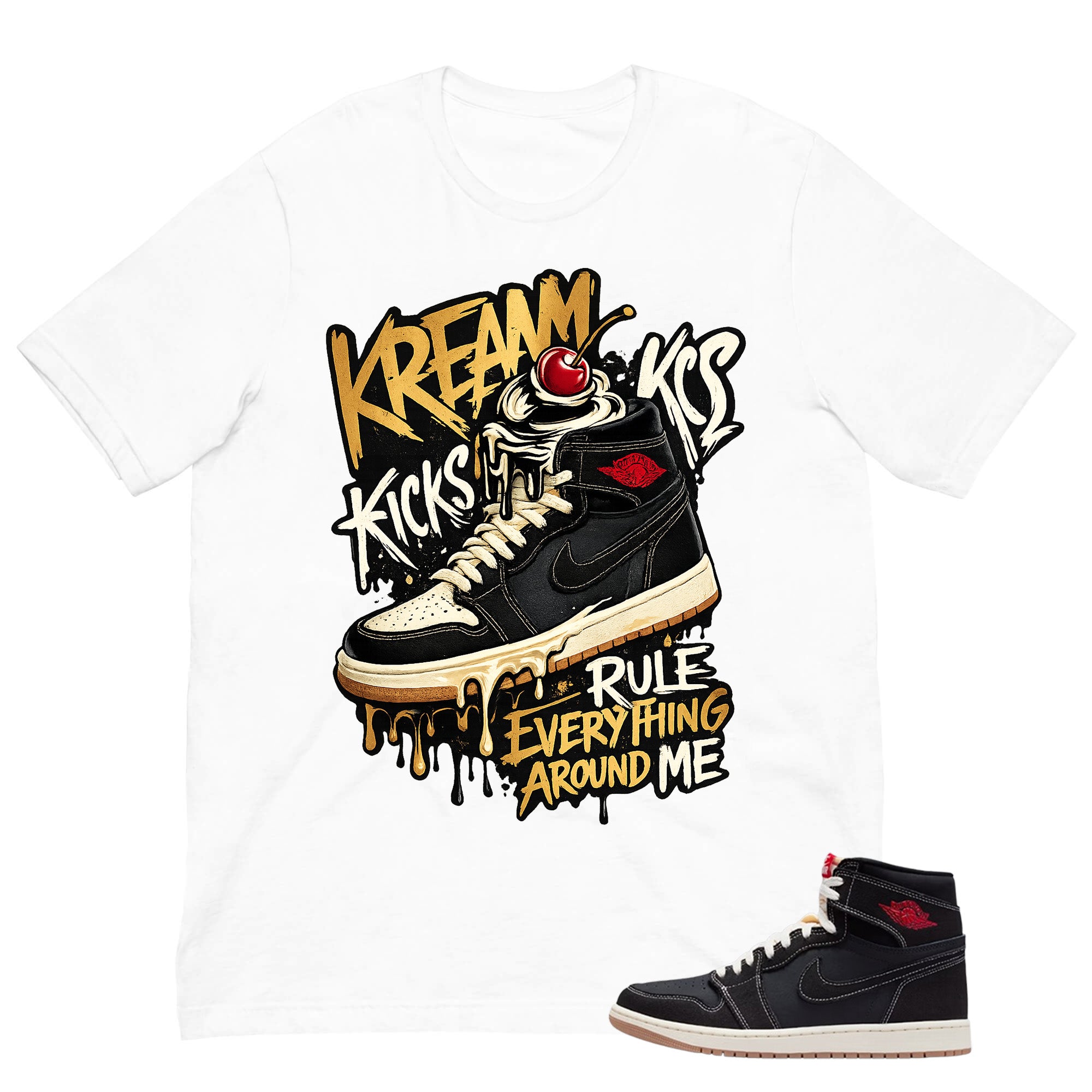 Kream Kicks Shirt - Match Air Jordan 1 Flight Club