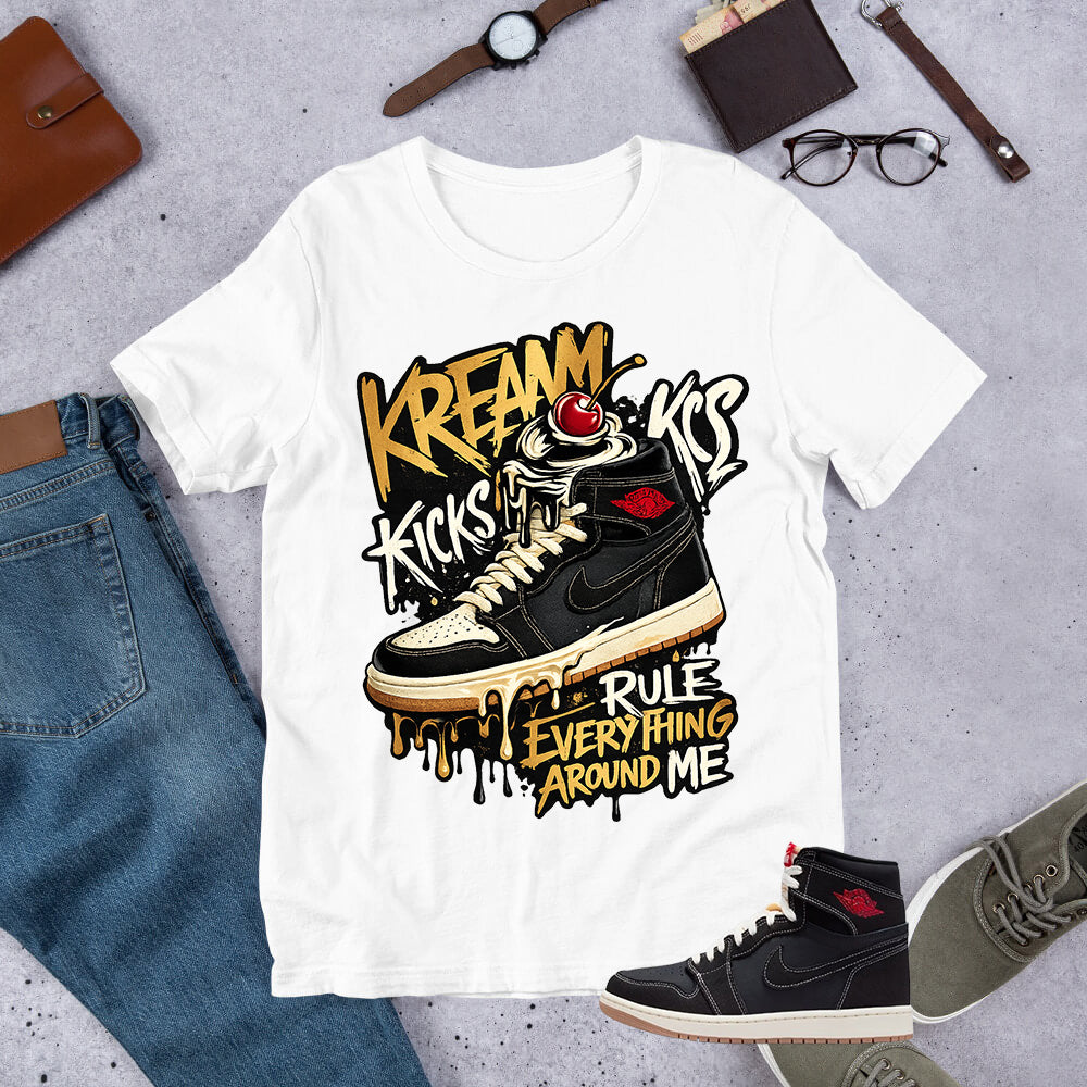 Kream Kicks Shirt - Match Air Jordan 1 Flight Club