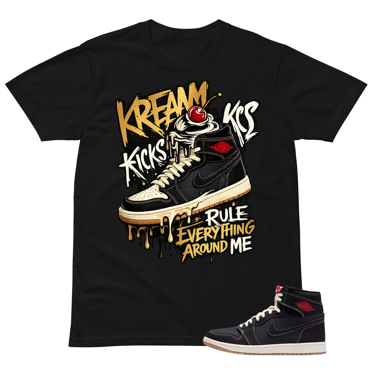 Kream Kicks Shirt - Match Air Jordan 1 Flight Club