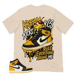 Kream Kicks Shirt - Match Air Jordan 1 Yellow Toe