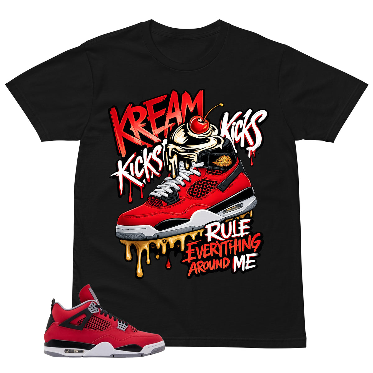 Kream Kicks Shirt - Match Air Jordan 4 Toro Bravo