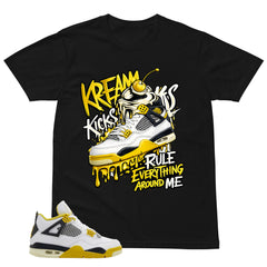 Kream Kicks Shirt - Match Air Jordan 4 Vivid Sulfur