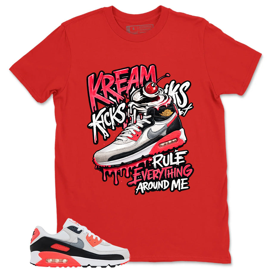 Kream Kicks Shirt - Match Air Max 90 Infrared