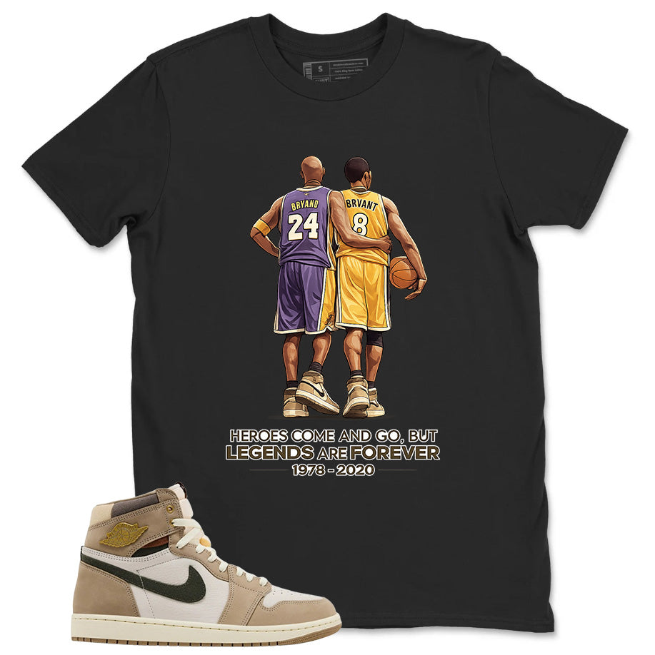 Legends Are Forever Shirt - Match Cream Wmns Air Jordan 1 Khaki