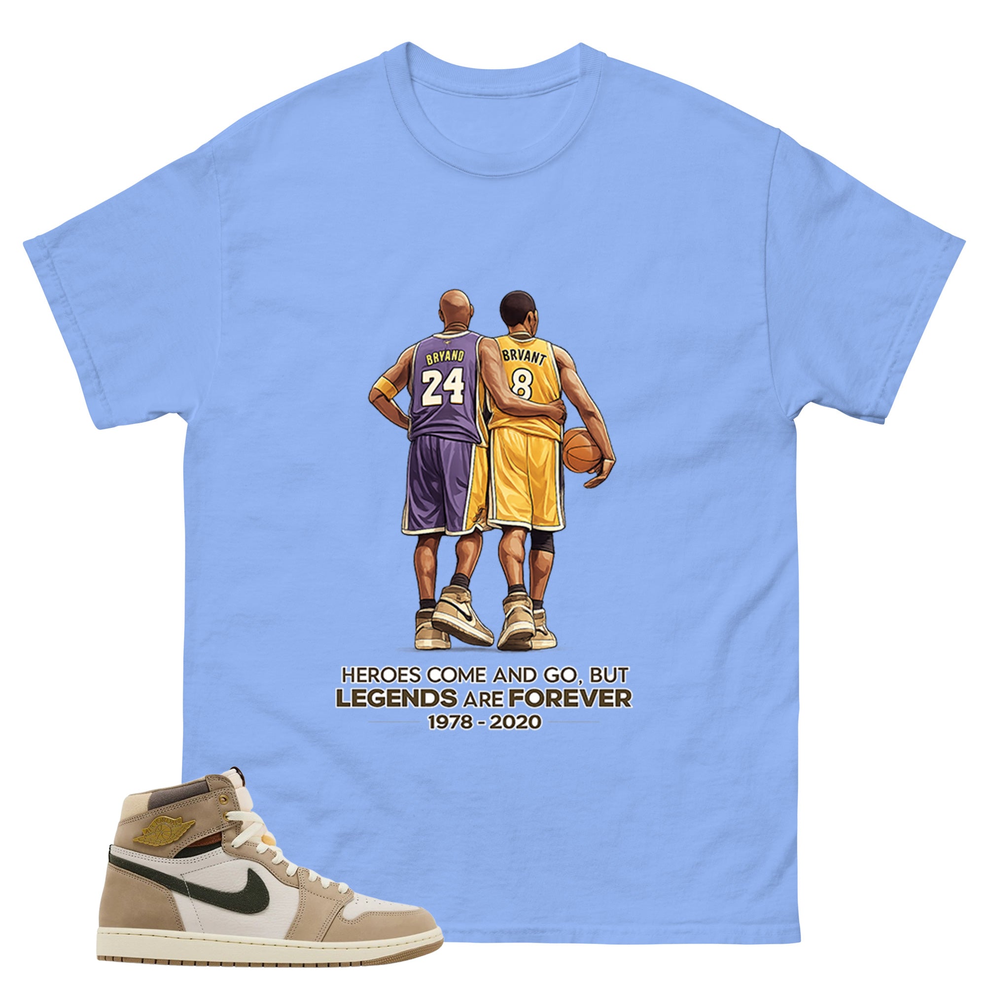 Legends Are Forever Shirt - Match Cream Wmns Air Jordan 1 Khaki