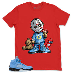 Graphic Tee Little Jason Shirt - to Matching Air Jordan 5 Retro SE UNC | Zadago