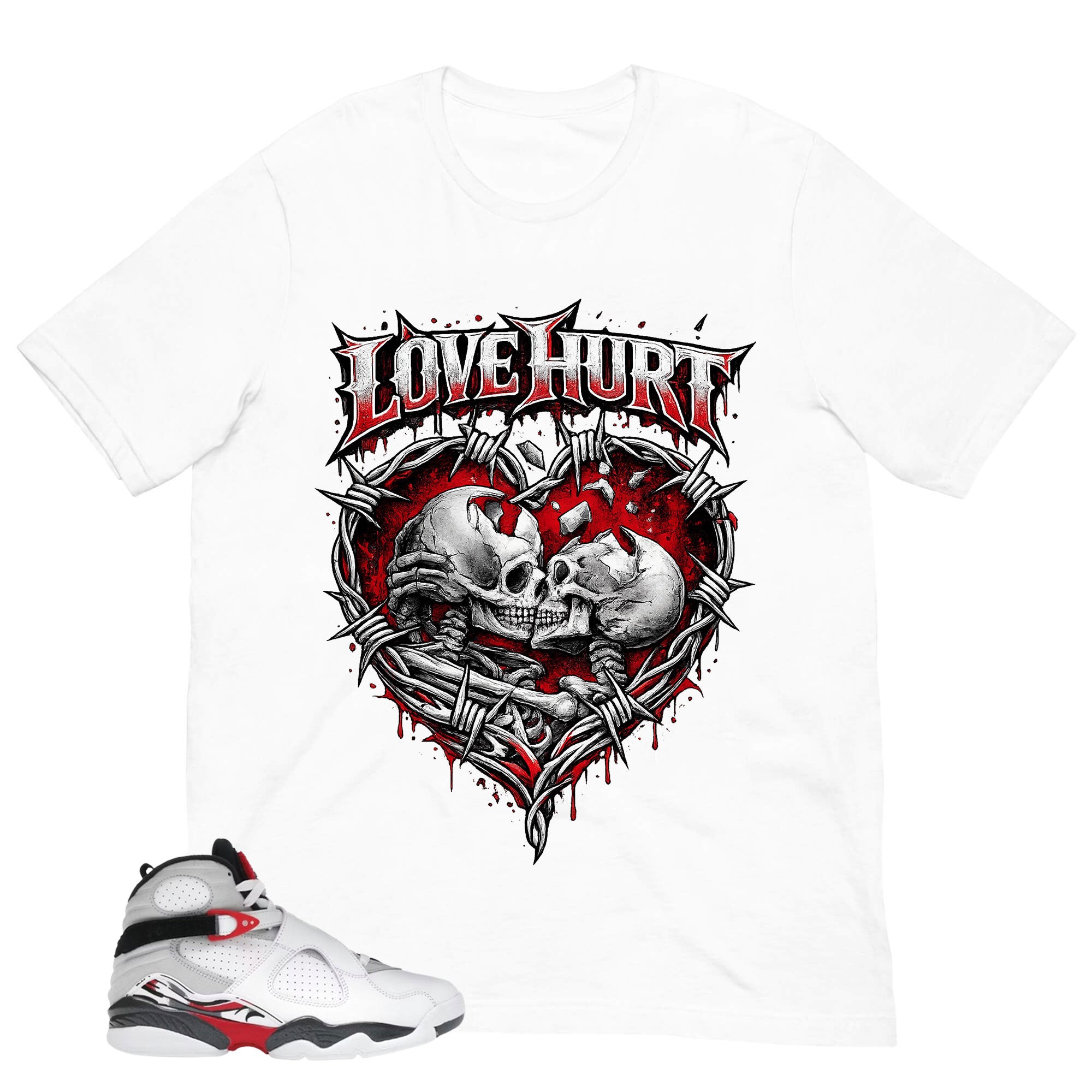 Graphic Tee to Matching 8s Bugs Bunny Love Hurt Shirt