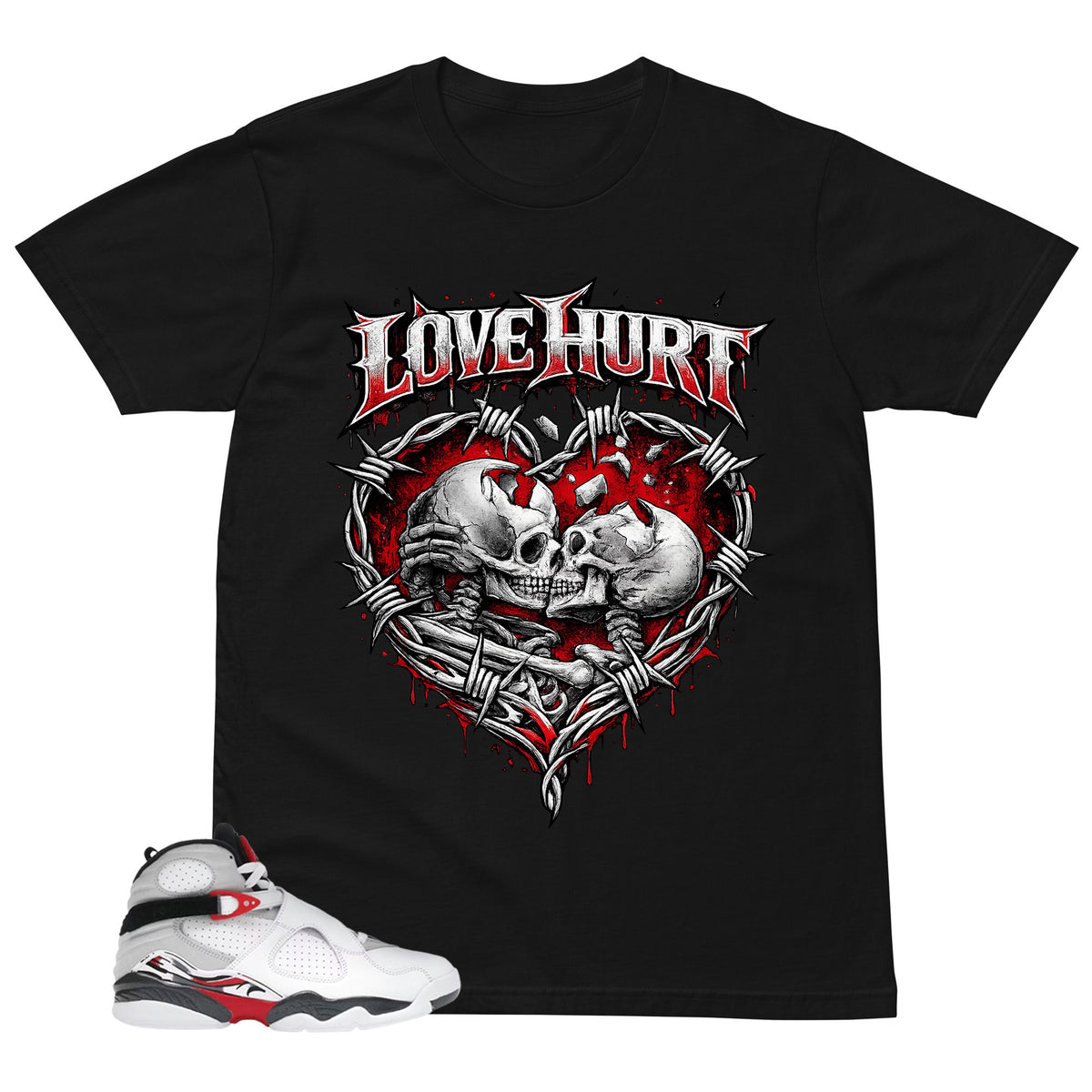 Graphic Tee to Matching 8s Bugs Bunny Love Hurt Shirt