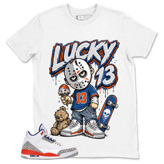 Lucky 13 Little Jason Shirt - Match Blue Air Jordan 3 Knicks