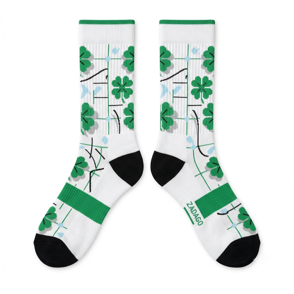 Lucky Green Socks – Air Jordan 5 Inspired Mid-Calf Unisex Crew Socks