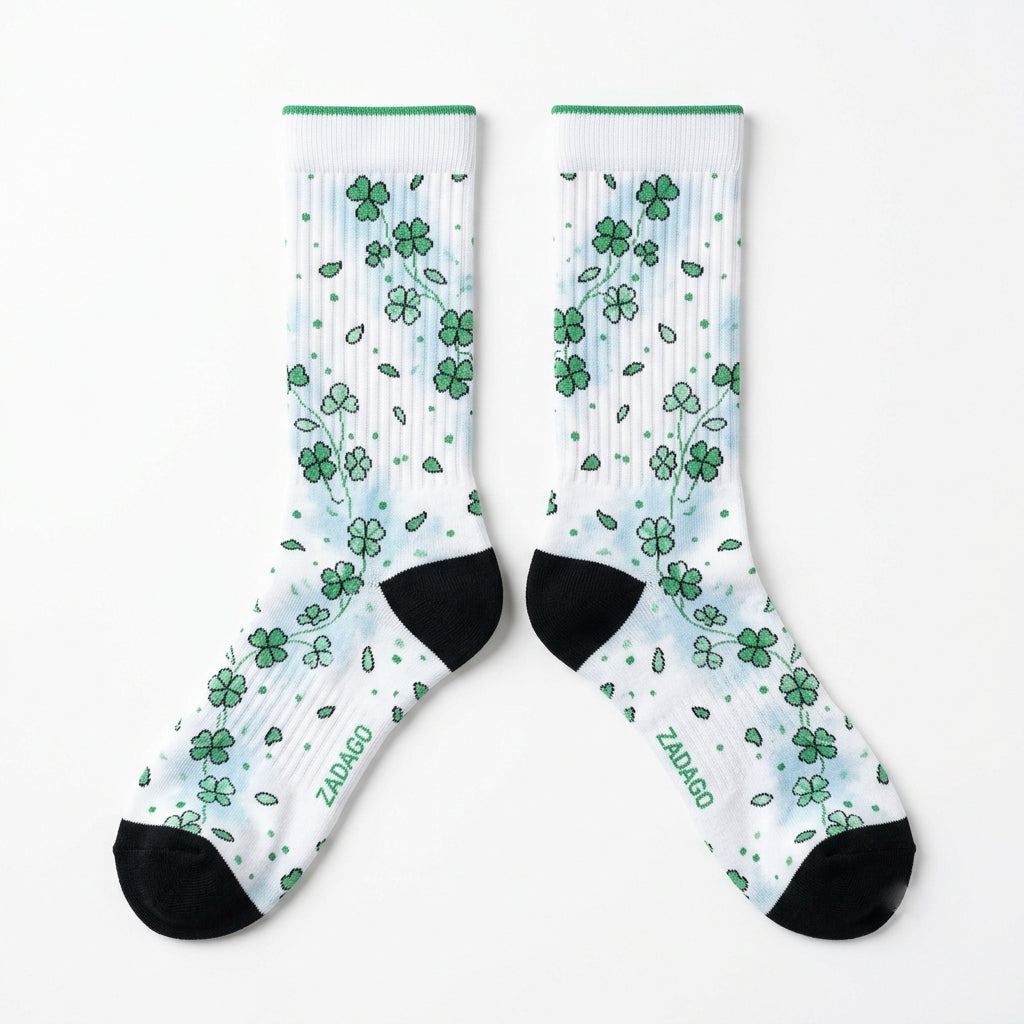 Lucky Green Socks – Women’s Air Jordan 5 Retro Inspired Mid-Calf Unisex Crew Socks