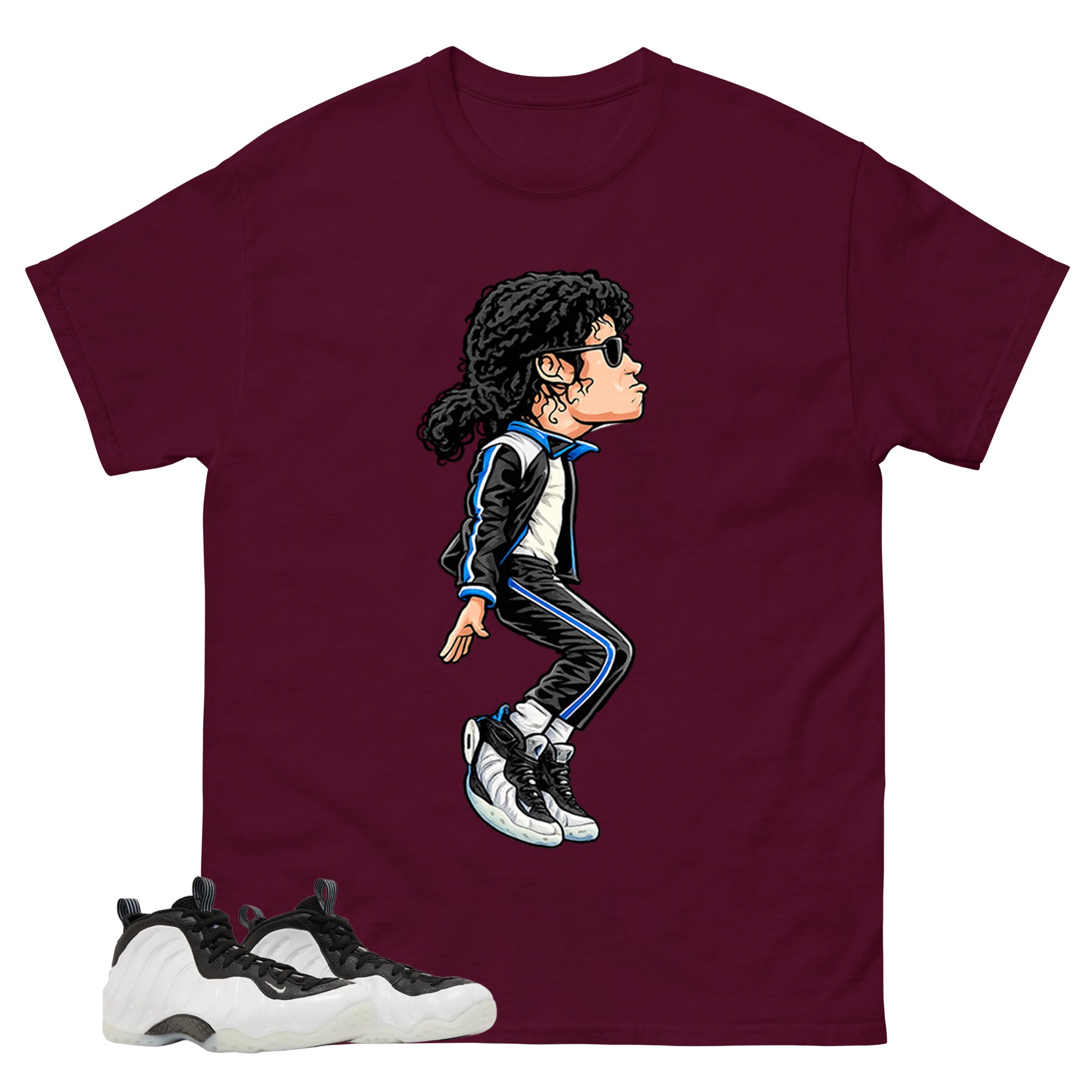 M.Jackson Titptoe Graphic Tee - Shirt to Match Air Foamposite One Penny