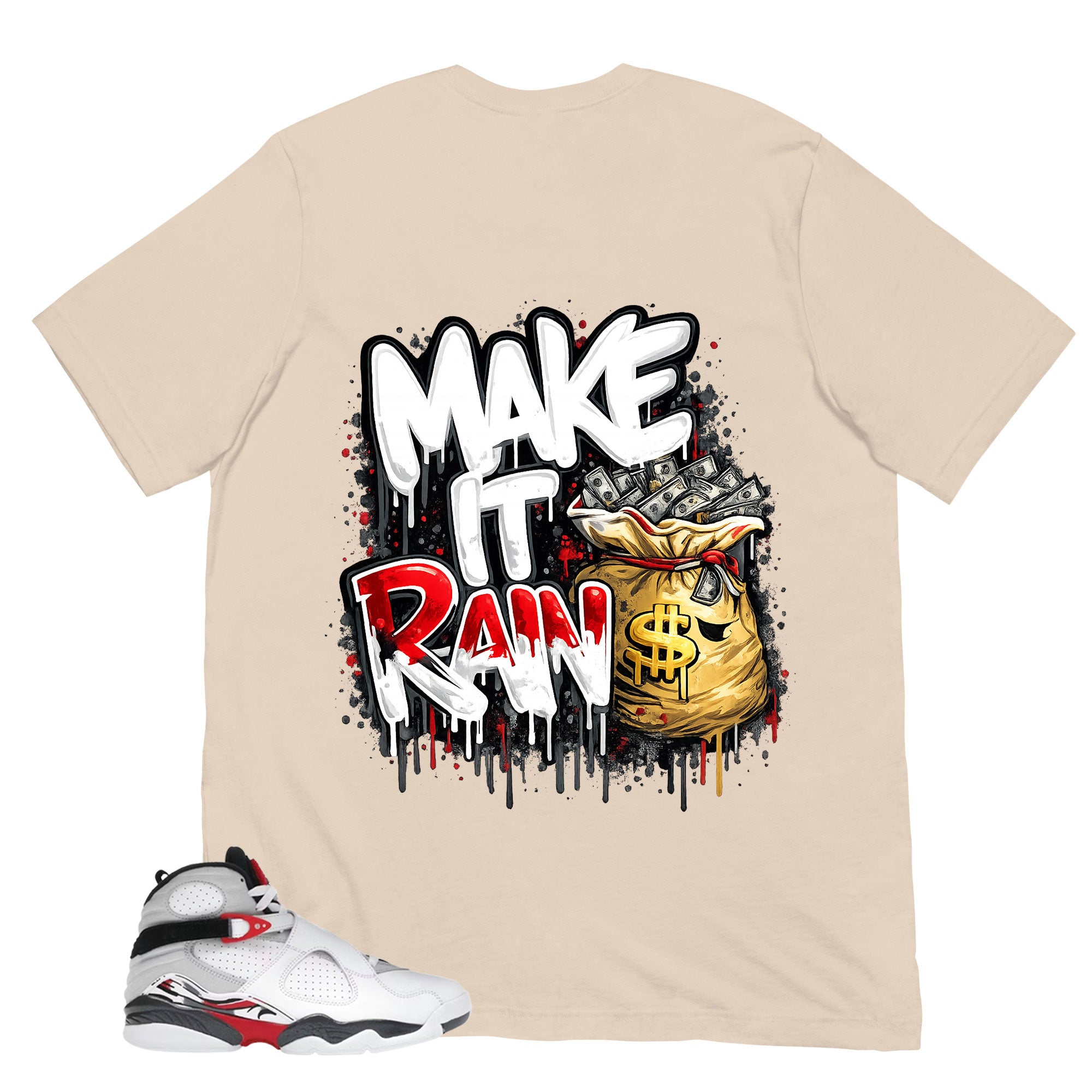 Graphic Tee to Matching Bugs Bunny 8s Make It Rain Shirt