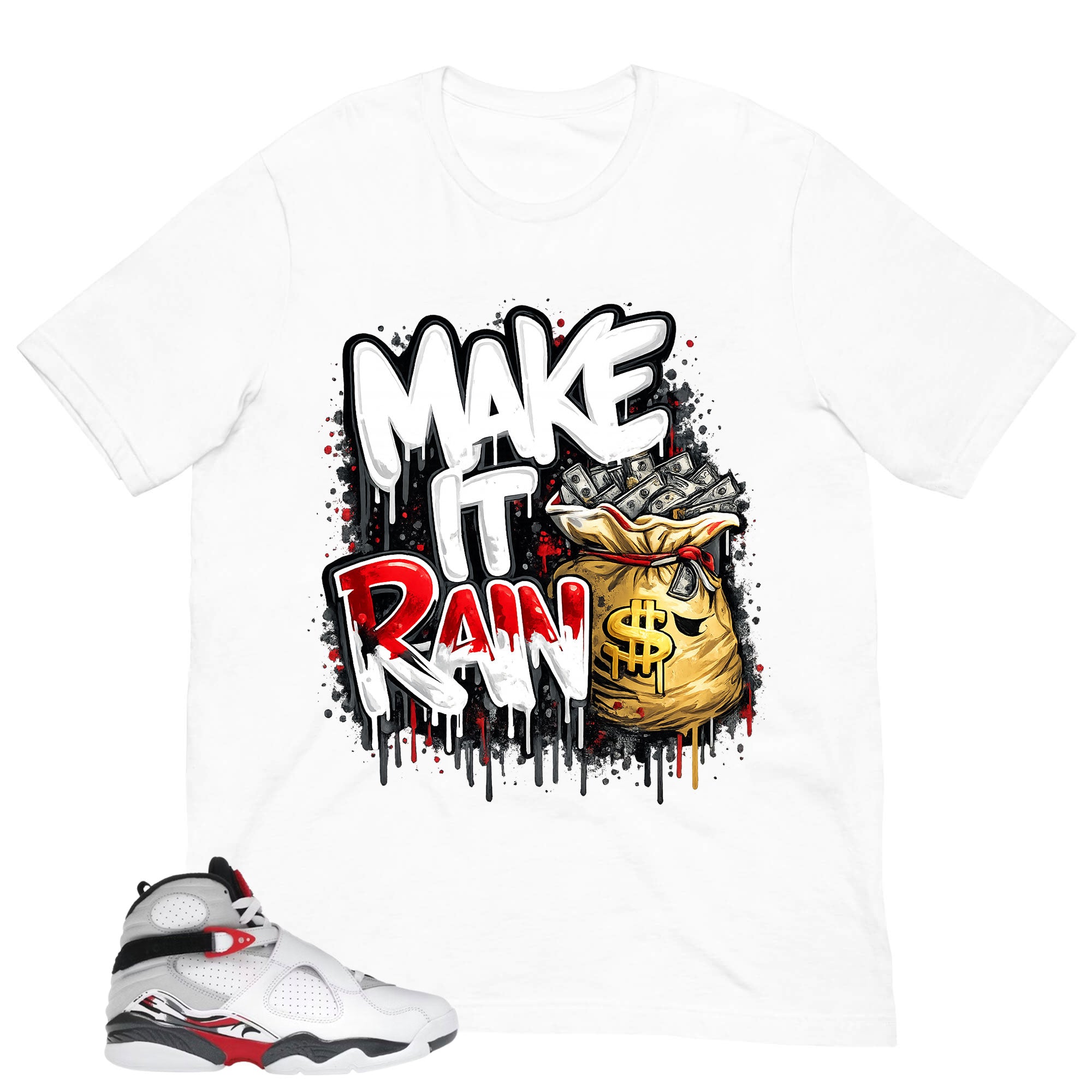 Graphic Tee to Matching Bugs Bunny 8s Make It Rain Shirt