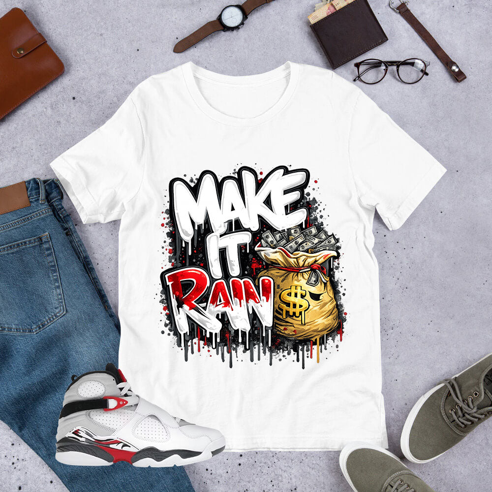 Graphic Tee to Matching Bugs Bunny 8s Make It Rain Shirt
