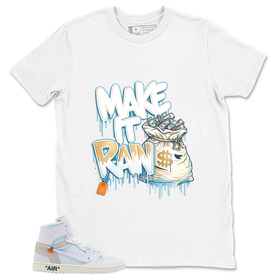 Make It Rain Shirt - Match Virgil Abloh x Air Jordan 1 Alaska