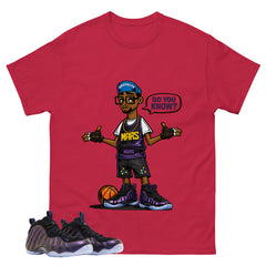 Mars Blackmon Graphic Tee, Shirt to Match Air Foamposite One Eggplant, Air Foamposite Unisex Purple Shirt