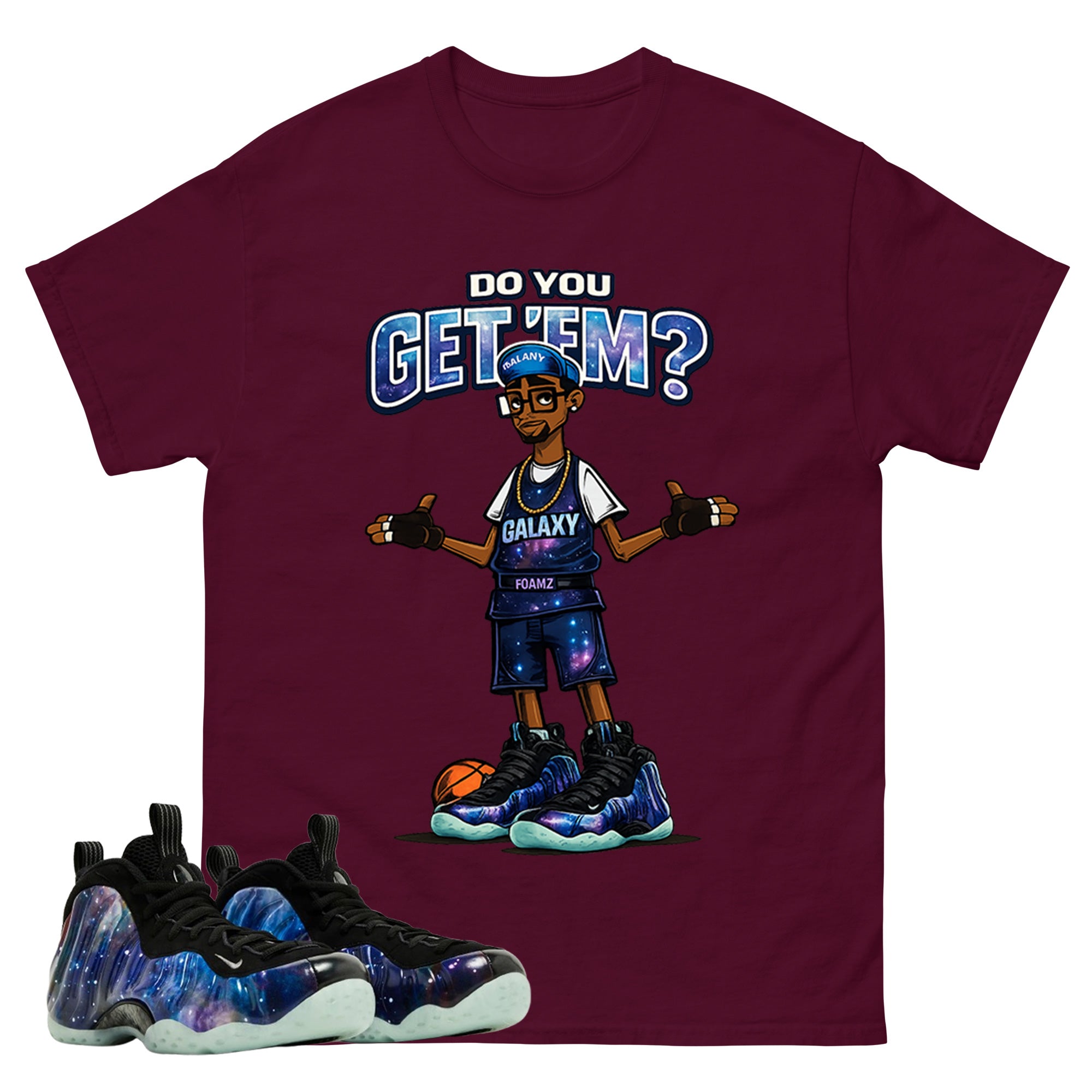 Mars Blackmon Graphic Tee, Shirt to Match Air Foamposite One Galaxy, Air Foamposite Unisex Black Shirt