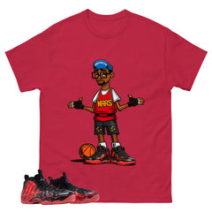 Mars Blackmon Graphic Tee, Shirt to Match Air Foamposite Stranger Things, Air Foamposite Unisex Blue Shirt